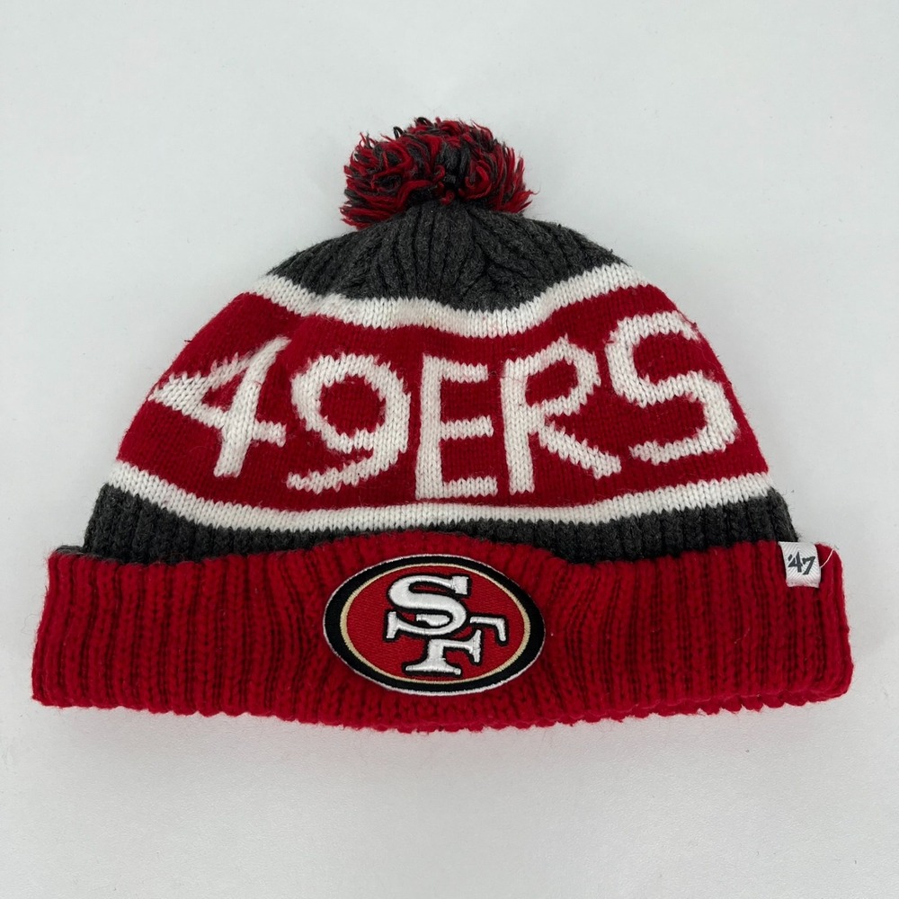 San Francisco 49ers Football Beanie Men's‎ One Size Red NFL Knit '47 Brand